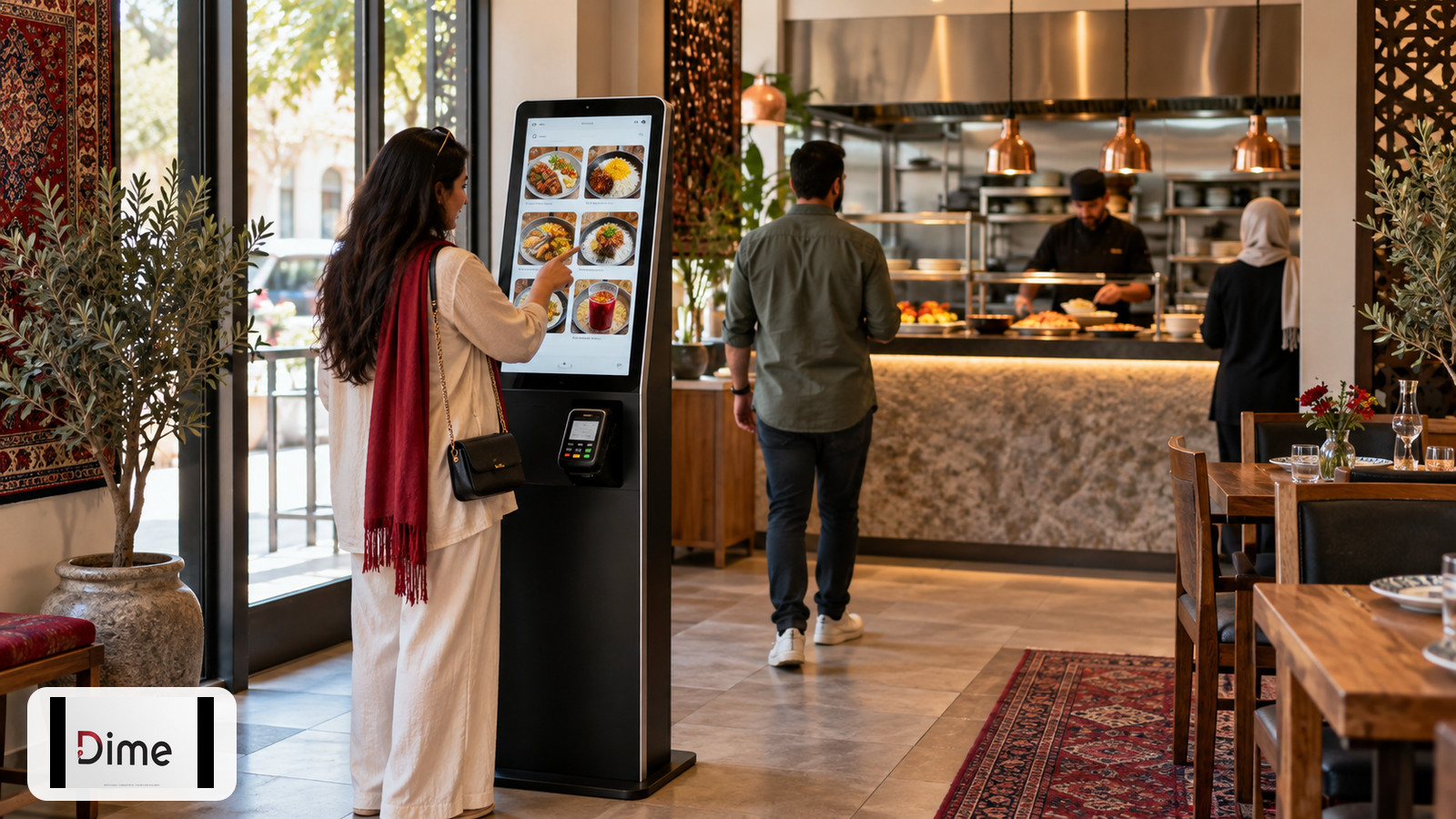 بهترین محل نصب کیوسک سفارش‌گیر در رستوران کجاست؟